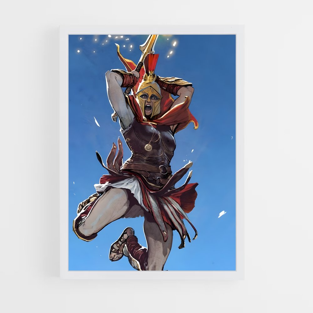 Poster Kassandra : L'Ascension du Héros – affiche Assassin's Creed (vue 3)