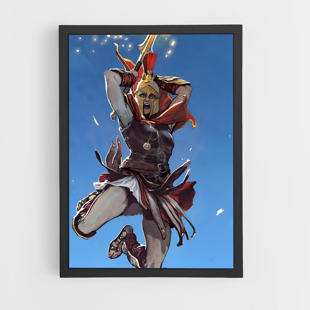 Poster Kassandra : L'Ascension du Héros – affiche Assassin's Creed (vue 2)