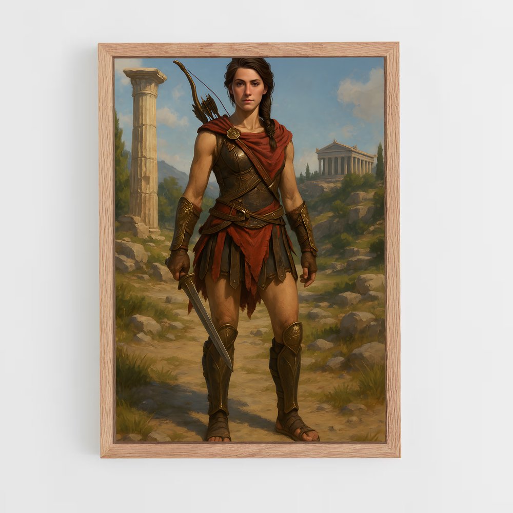 Poster Kassandra guerrier – affiche Assassin's Creed (vue 4)