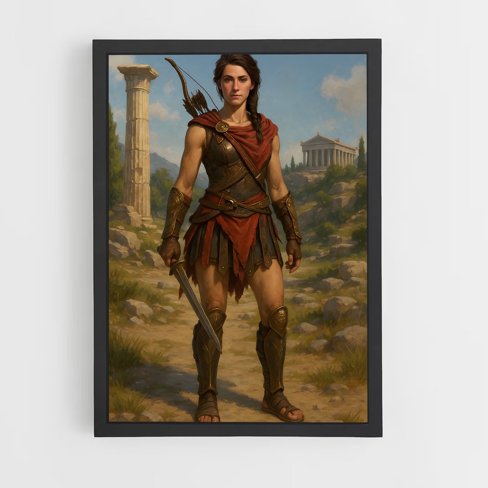 Poster Kassandra guerrier – affiche Assassin's Creed (vue 2)