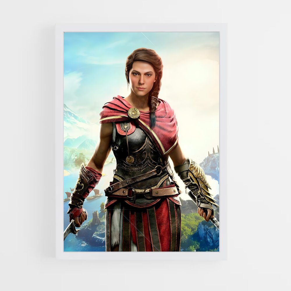 Poster Kassandra Votre – affiche Assassin's Creed (vue 3)