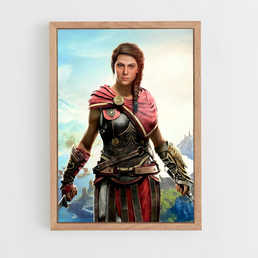 Poster Kassandra Votre – affiche Assassin's Creed (vue 4)