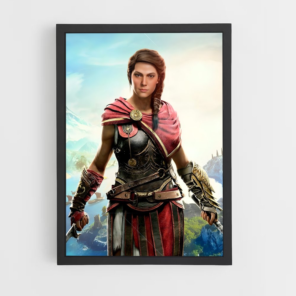 Poster Kassandra Votre – affiche Assassin's Creed (vue 2)