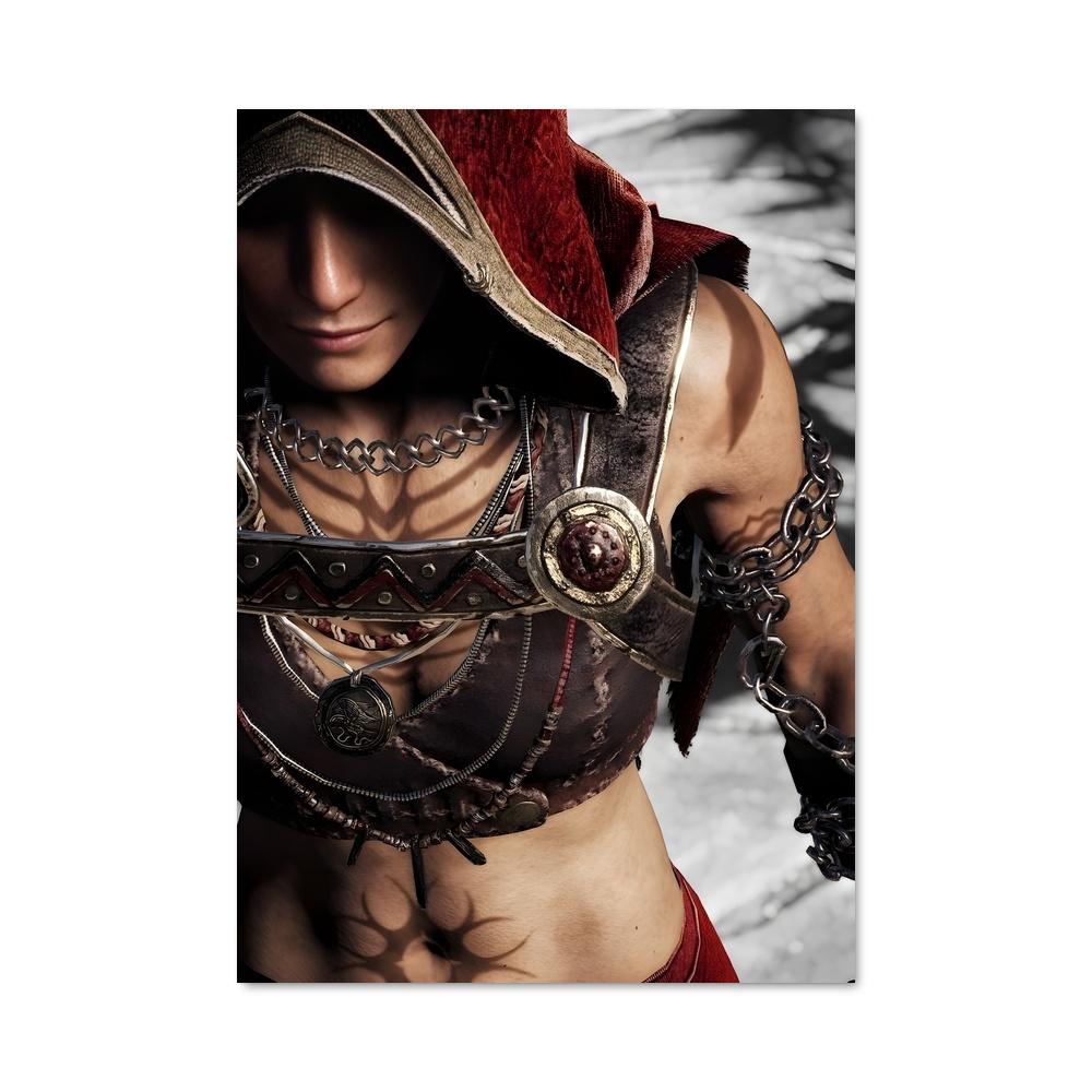 Poster Kassandra en Rouge – affiche Assassin's Creed