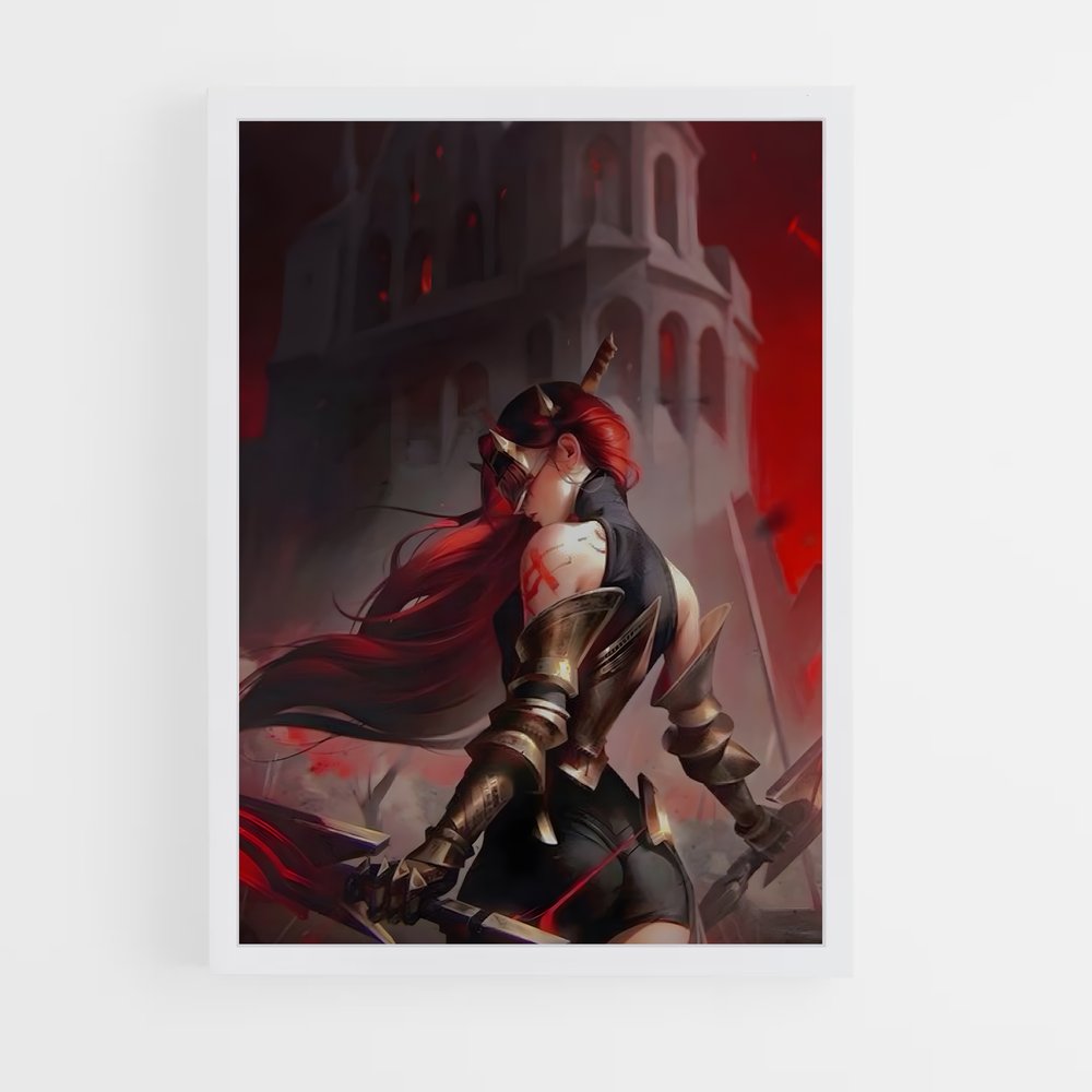 Poster La Gardienne des Cieux – affiche League Of Legends (vue 3)