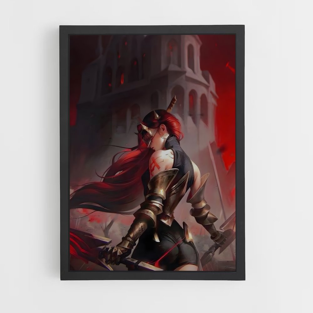 Poster La Gardienne des Cieux – affiche League Of Legends (vue 2)