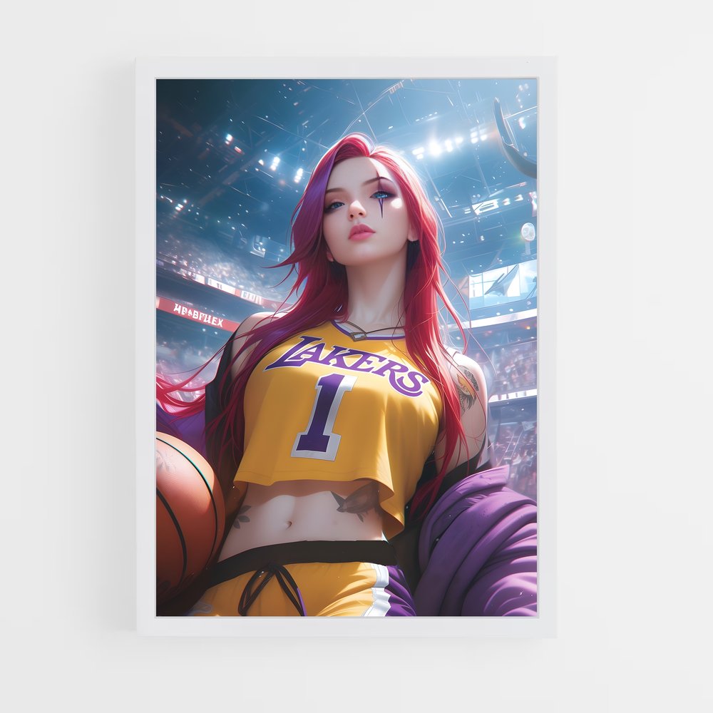 Poster Dunking Red – affiche League Of Legends (vue 3)
