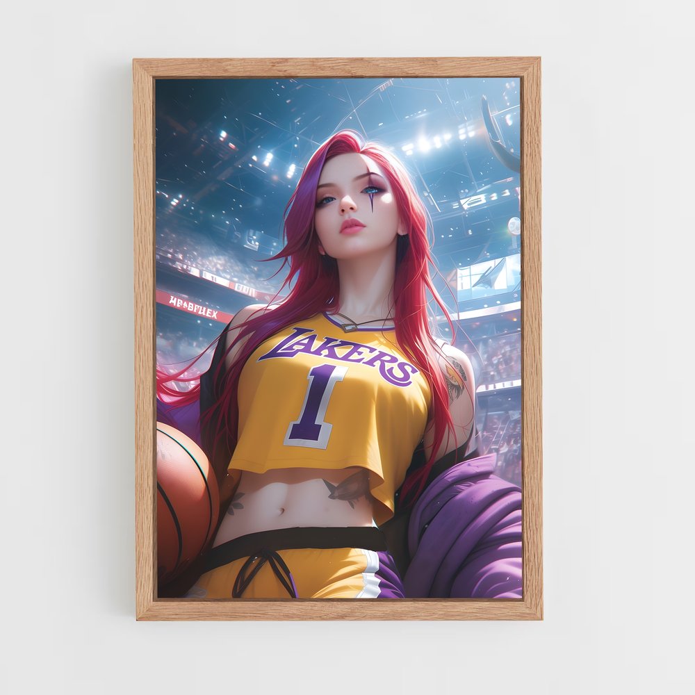 Poster Dunking Red – affiche League Of Legends (vue 4)