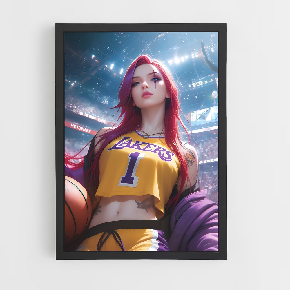 Poster Dunking Red – affiche League Of Legends (vue 2)