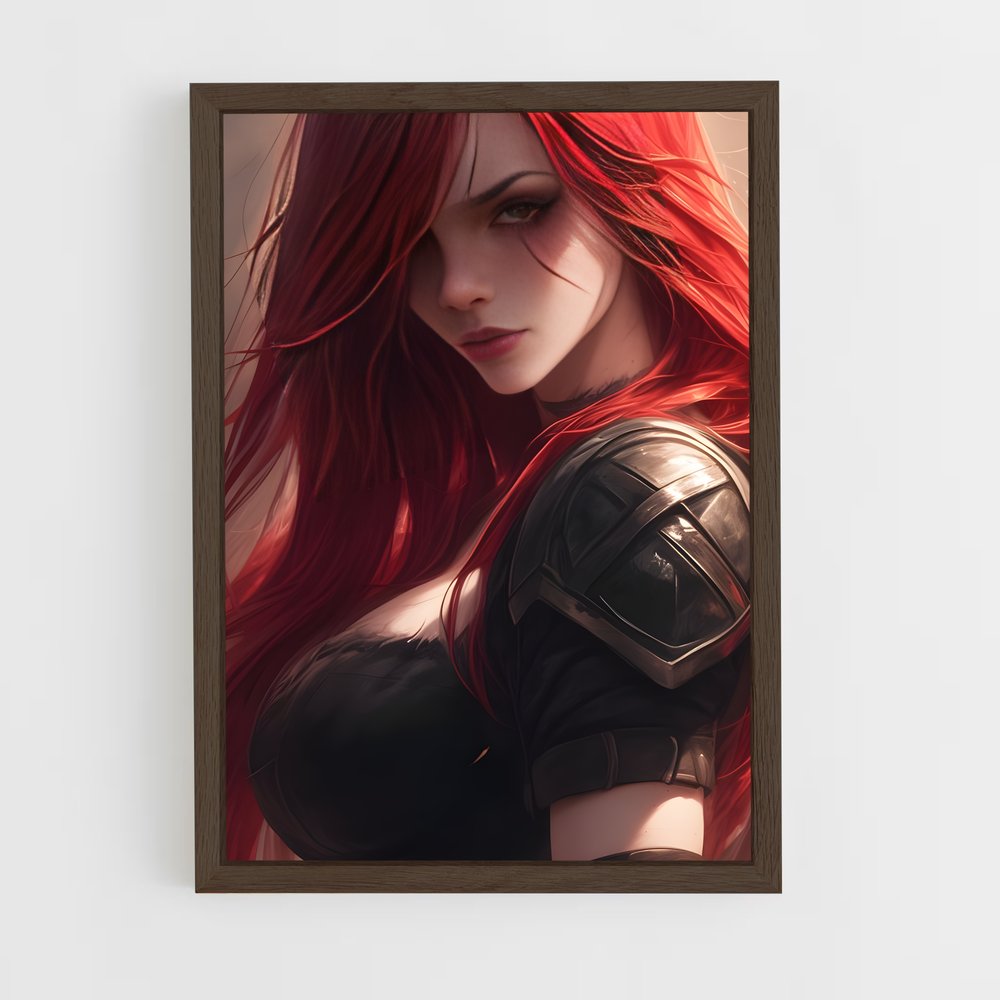 Poster Guerrière en Flammes – affiche League Of Legends (vue 5)