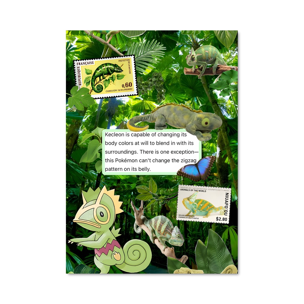 Poster Dinosaure en Folie – affiche Pokemon