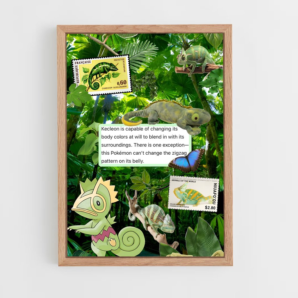 Poster Dinosaure en Folie – affiche Pokemon (vue 4)