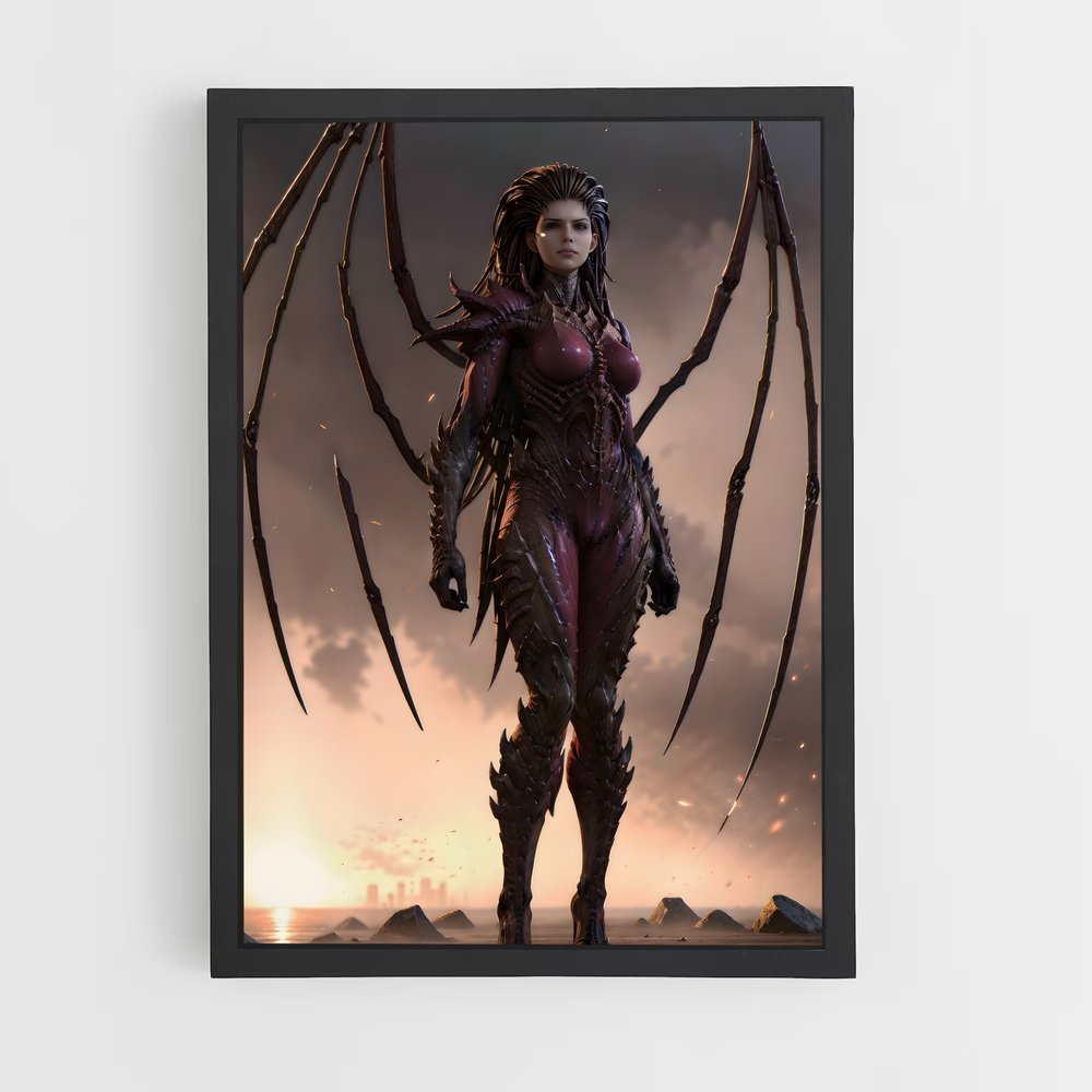 Poster Kerrigan obscurité – affiche Starcraft (vue 2)