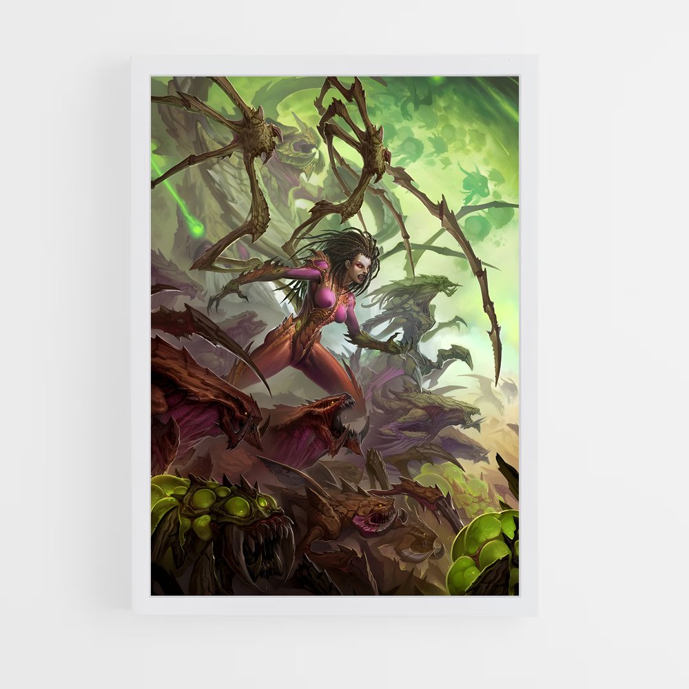 Poster Queen of Monsters – affiche Starcraft (vue 3)