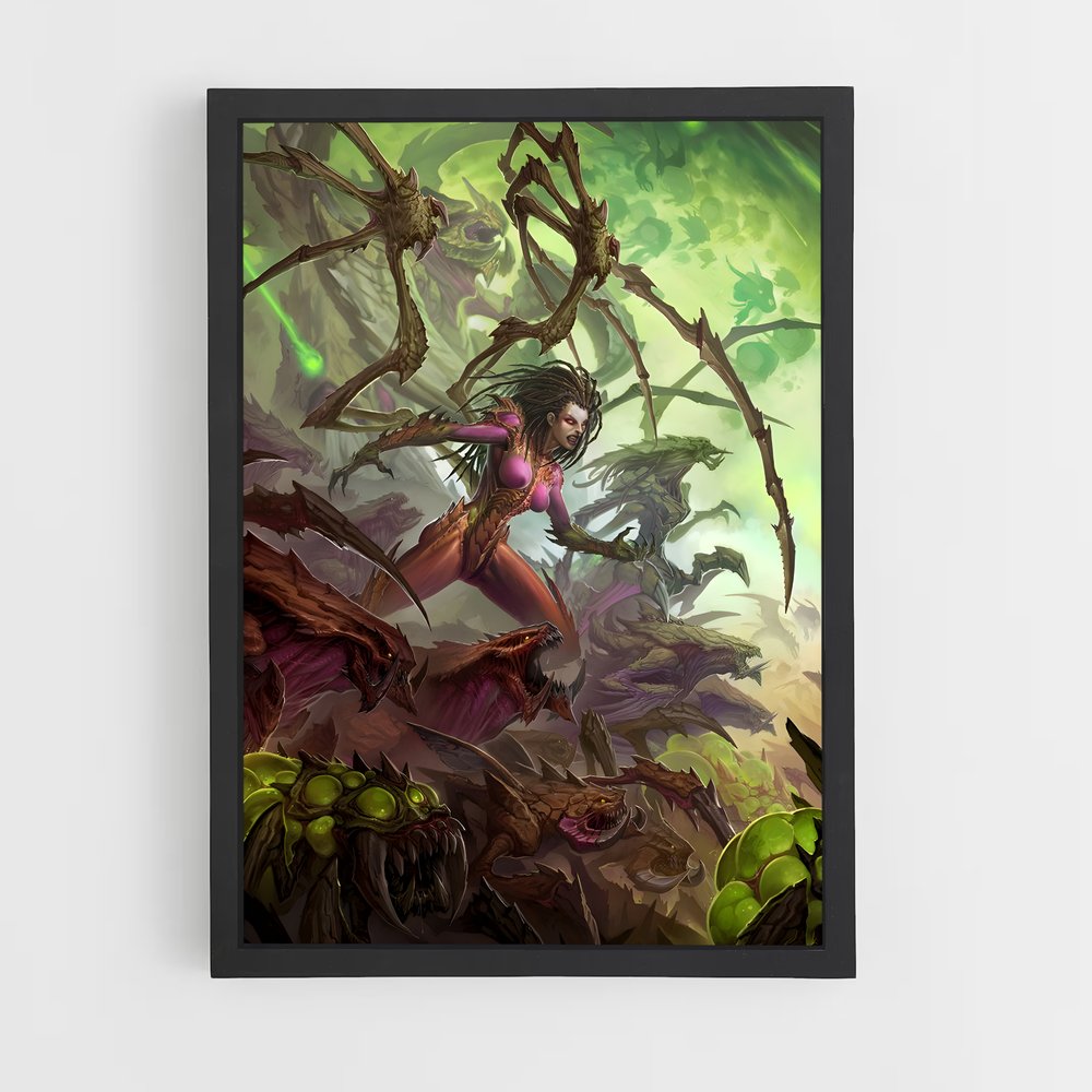 Poster Queen of Monsters – affiche Starcraft (vue 2)