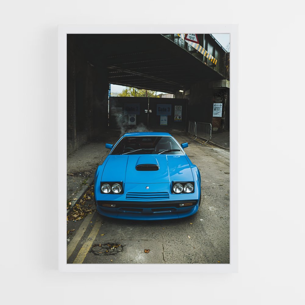 Poster Khamsin figé – affiche Maserati (vue 3)