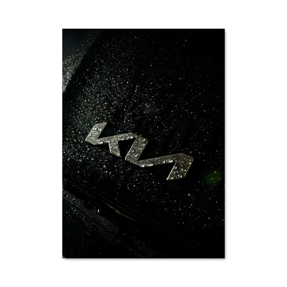 Poster Pluie sur le Capot