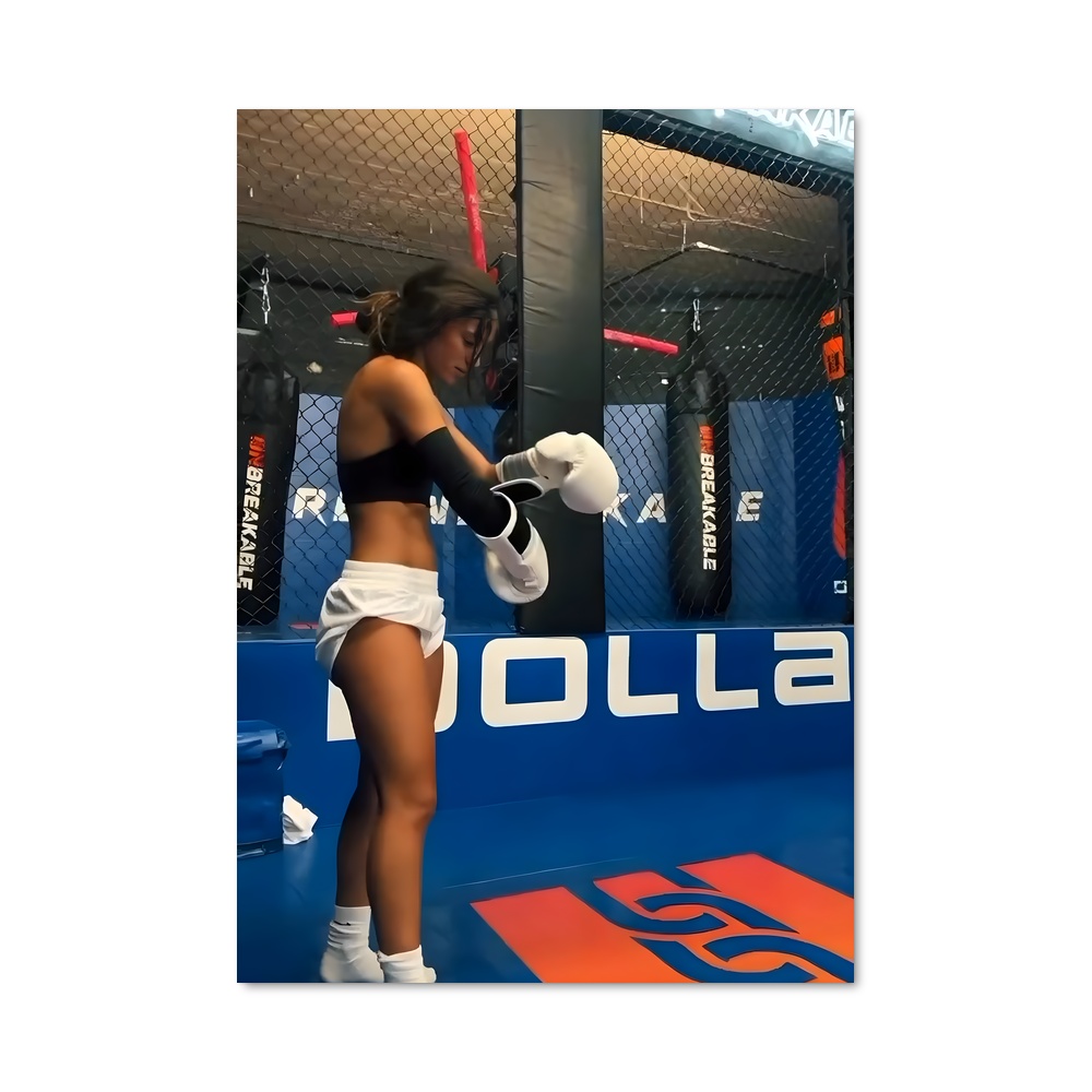 Poster Kickboxing fort – affiche Kick-boxing