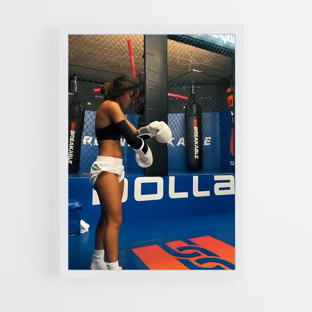 Poster Kickboxing fort – affiche Kick-boxing (vue 3)