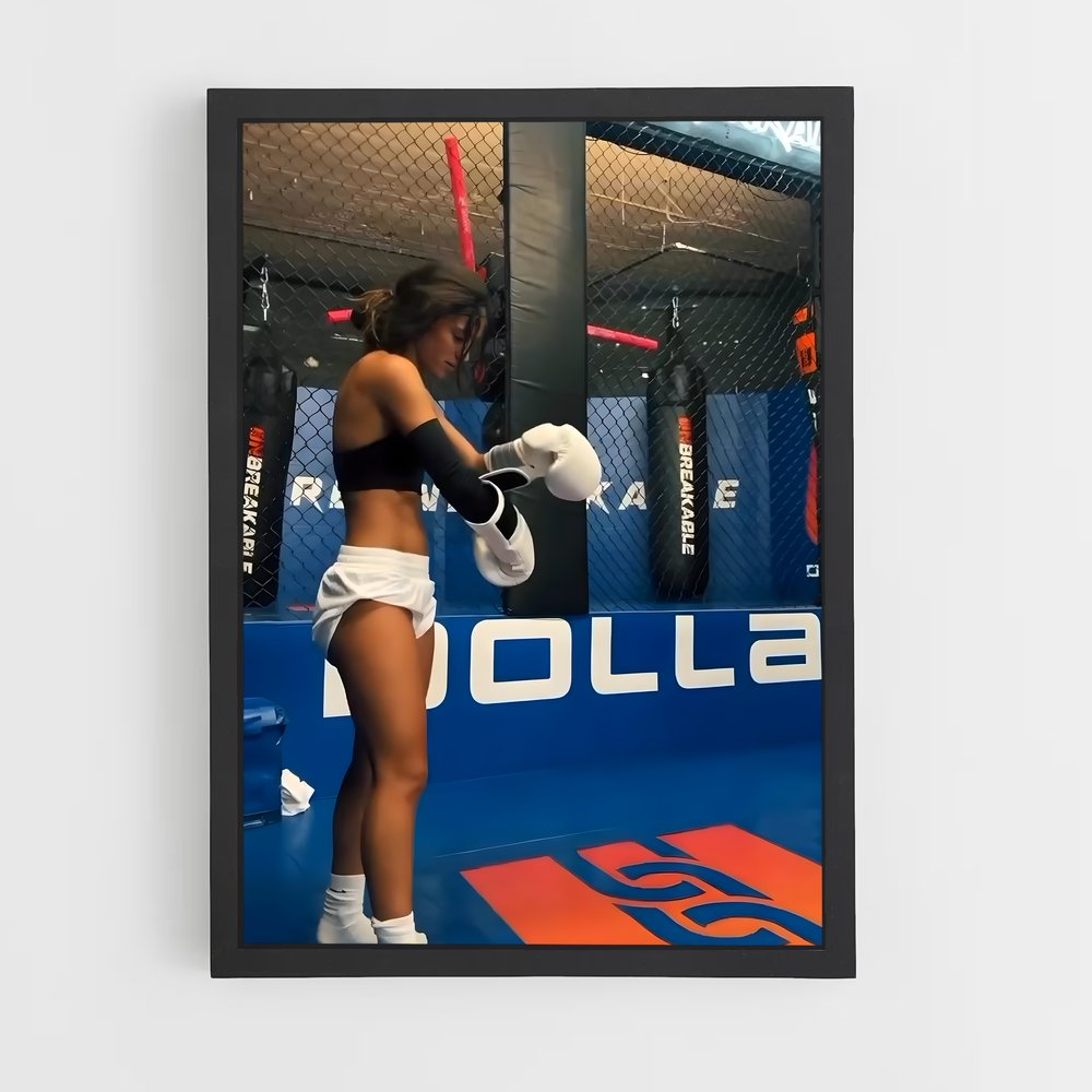 Poster Kickboxing fort – affiche Kick-boxing (vue 2)
