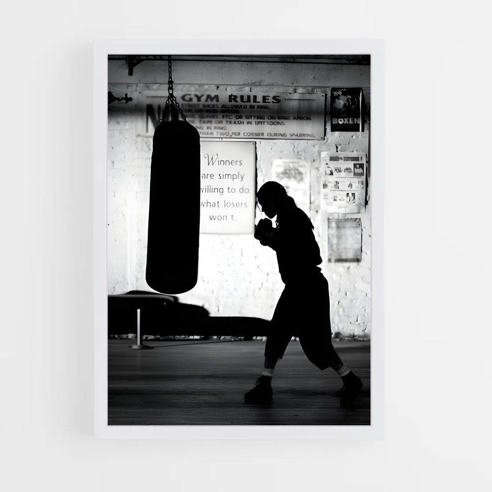 Poster Knockout Beauty – affiche Kick-boxing (vue 3)