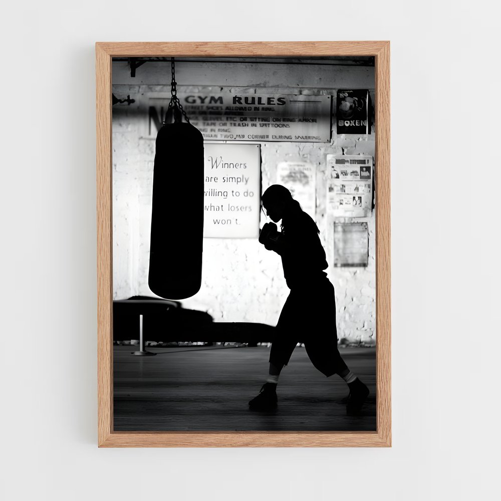 Poster Knockout Beauty – affiche Kick-boxing (vue 4)