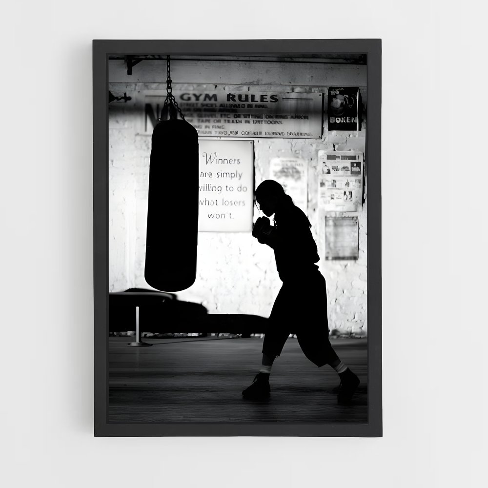 Poster Knockout Beauty – affiche Kick-boxing (vue 2)