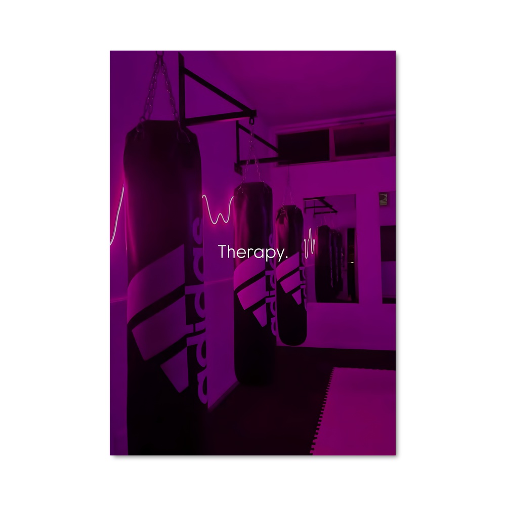 Poster Boxe en Rose