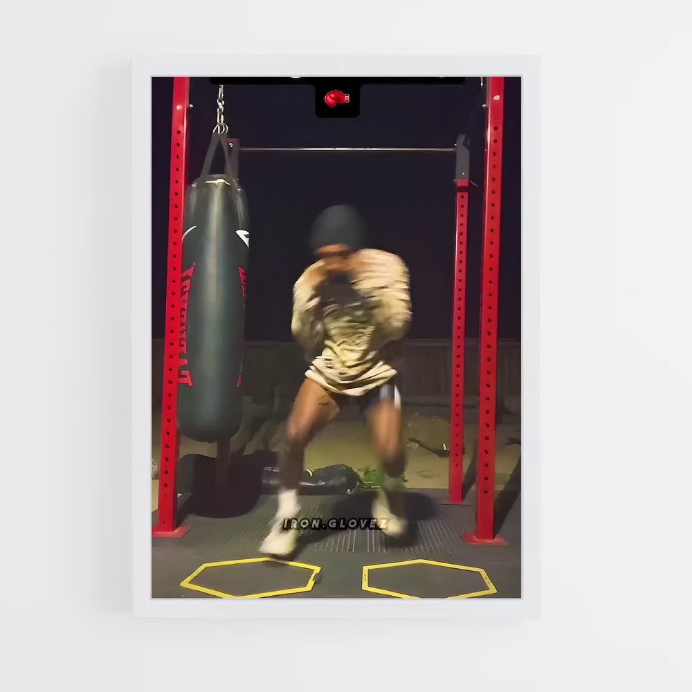 Poster Punch & Kick – affiche Kick-boxing (vue 3)