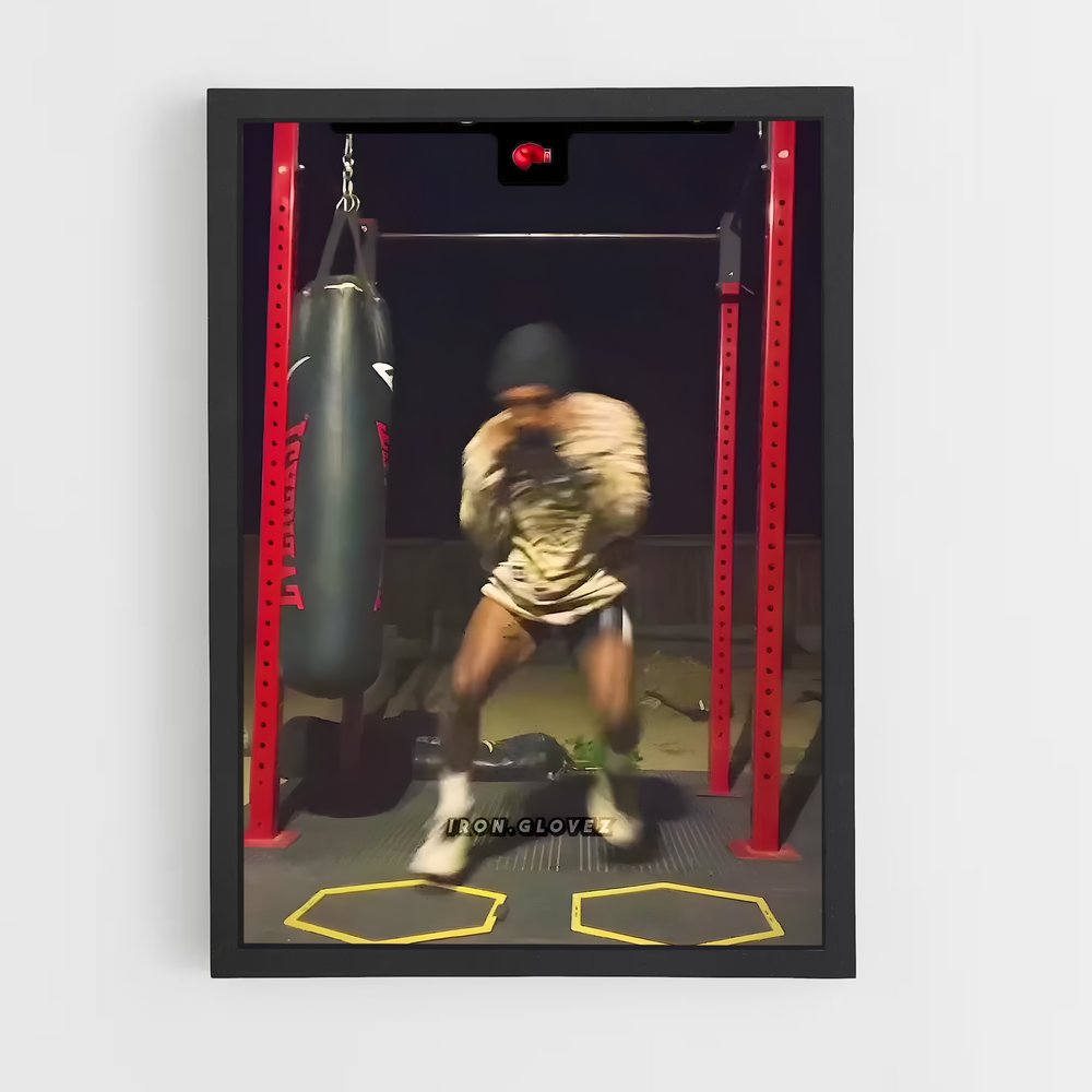 Poster Punch & Kick – affiche Kick-boxing (vue 2)