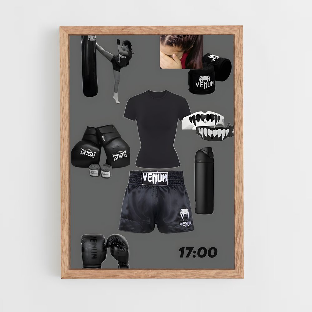 Poster Kickboxing de fort – affiche Kick-boxing (vue 4)