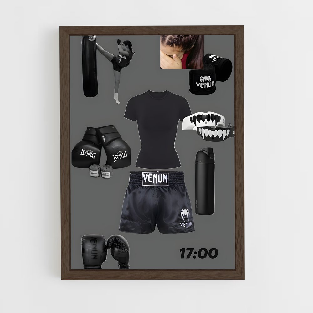 Poster Kickboxing de fort – affiche Kick-boxing (vue 5)