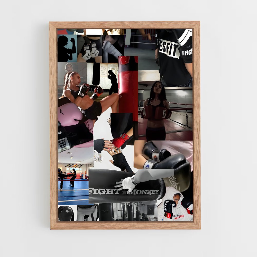 Poster Kickboxing ring – affiche Kick-boxing (vue 4)
