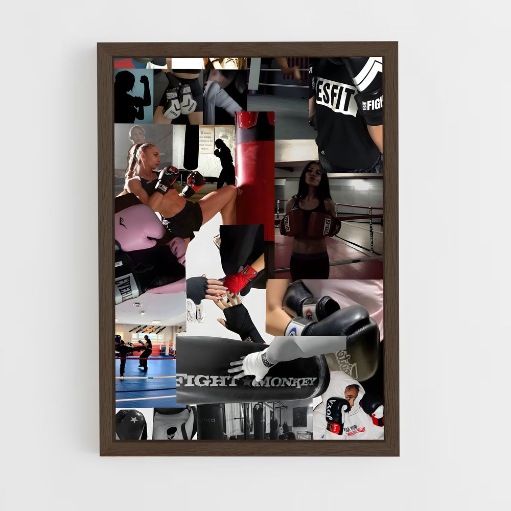 Poster Kickboxing ring – affiche Kick-boxing (vue 5)
