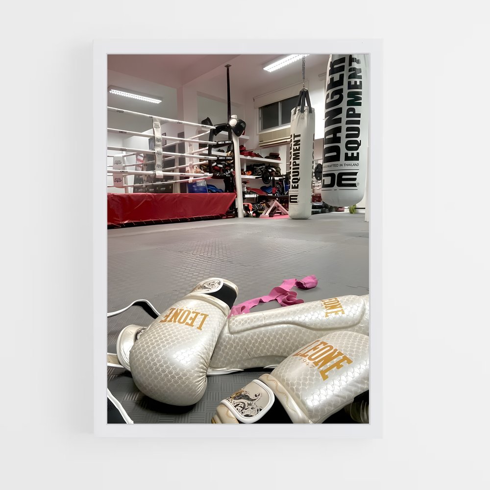 Poster Kickboxing monter – affiche Kick-boxing (vue 3)
