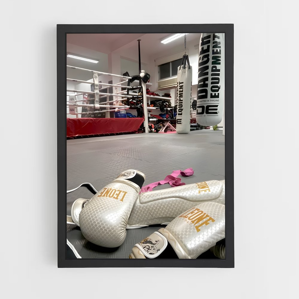 Poster Kickboxing monter – affiche Kick-boxing (vue 2)