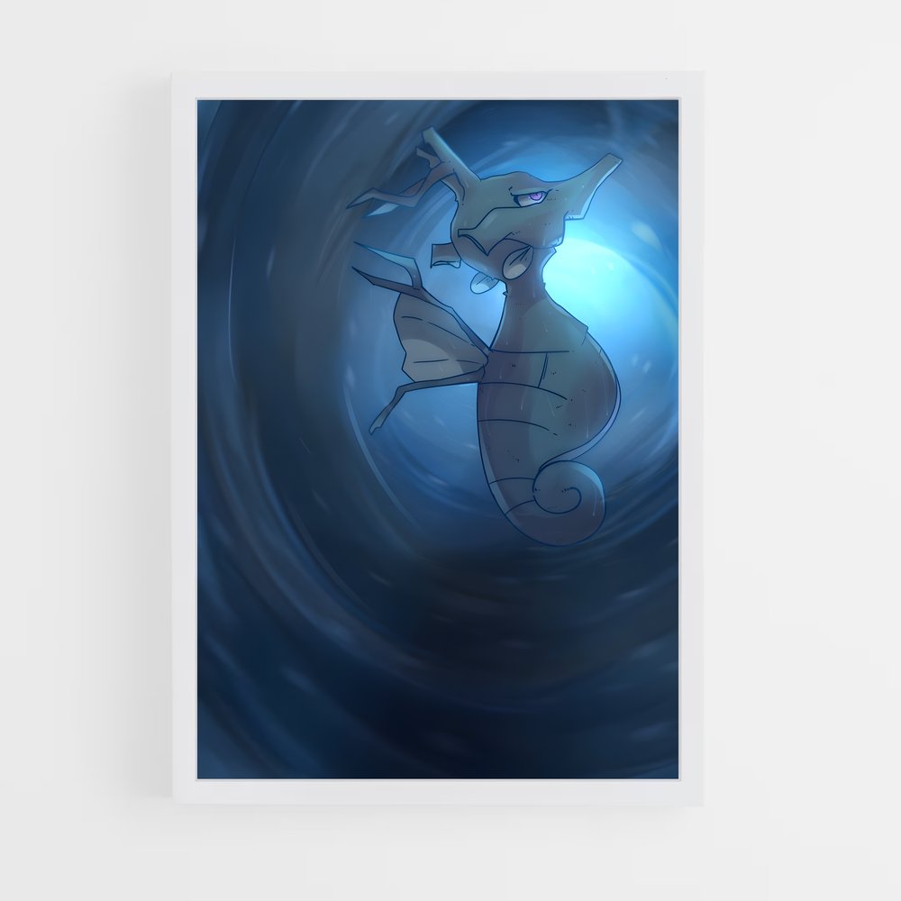 Poster Kingdra en Folie – affiche Pokemon (vue 3)