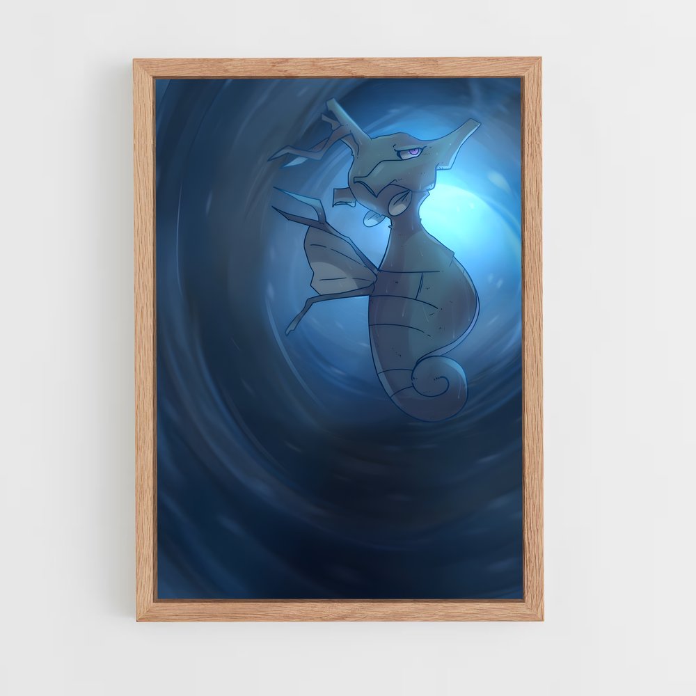 Poster Kingdra en Folie – affiche Pokemon (vue 4)