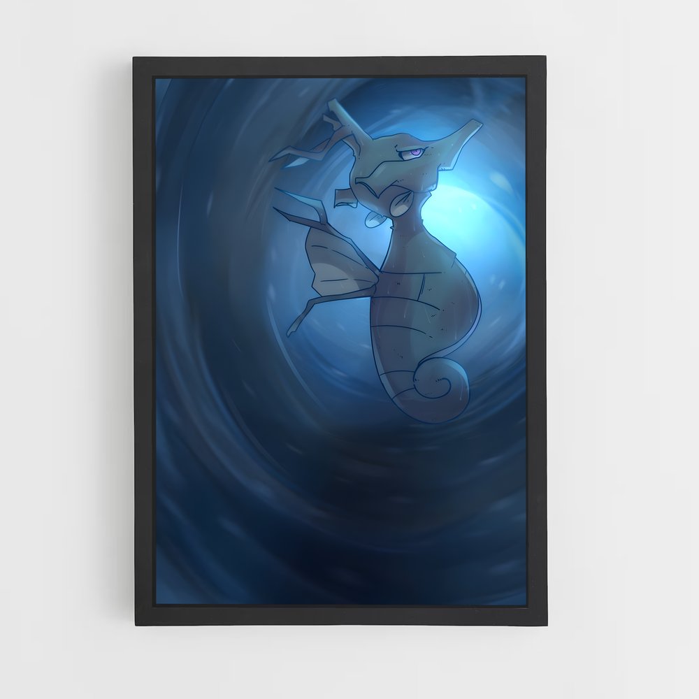 Poster Kingdra en Folie – affiche Pokemon (vue 2)