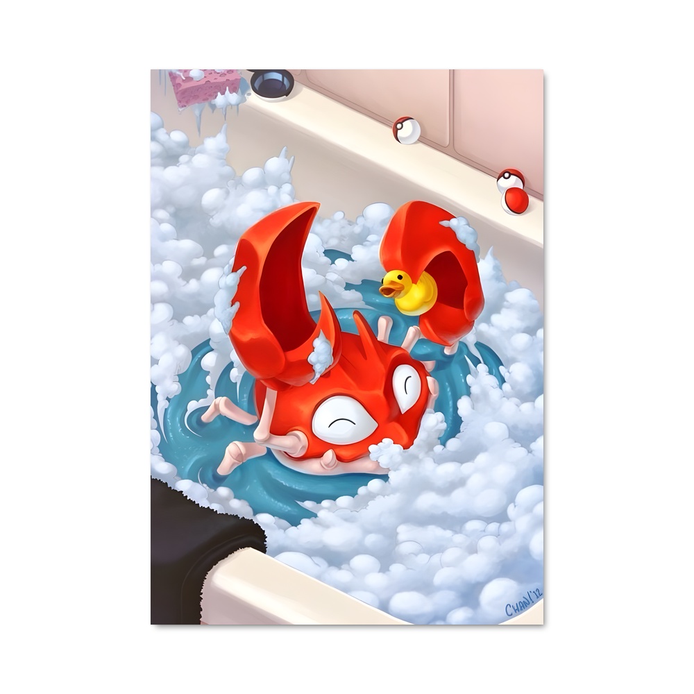 Poster Canard en Bulle – affiche Pokemon