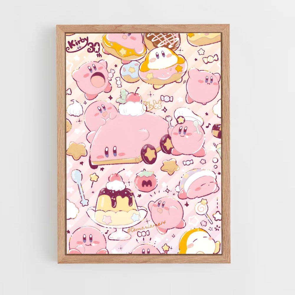 Poster Kirby Kawaii Adventure (vue 4)