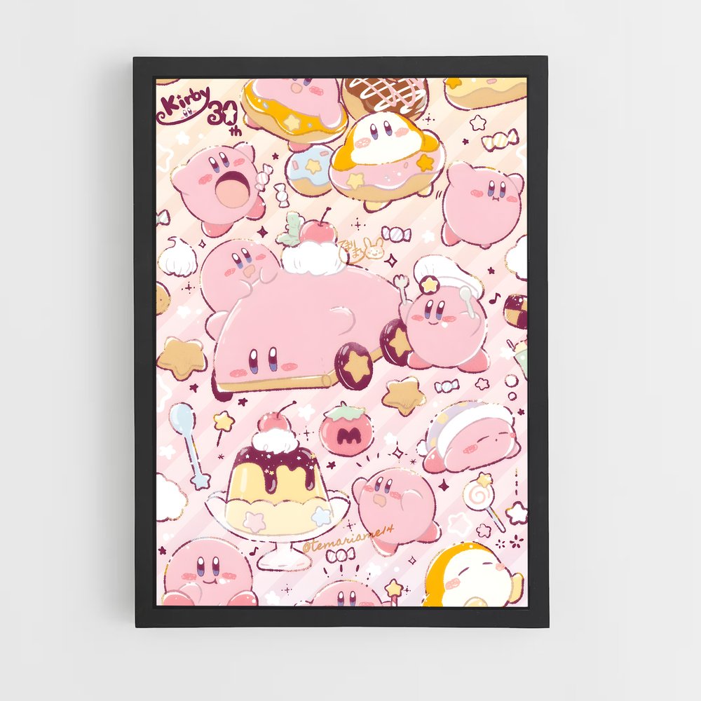 Poster Kirby Kawaii Adventure (vue 2)