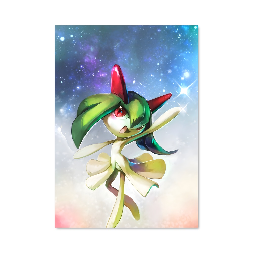 Poster Kirlia en Fête – affiche Pokemon
