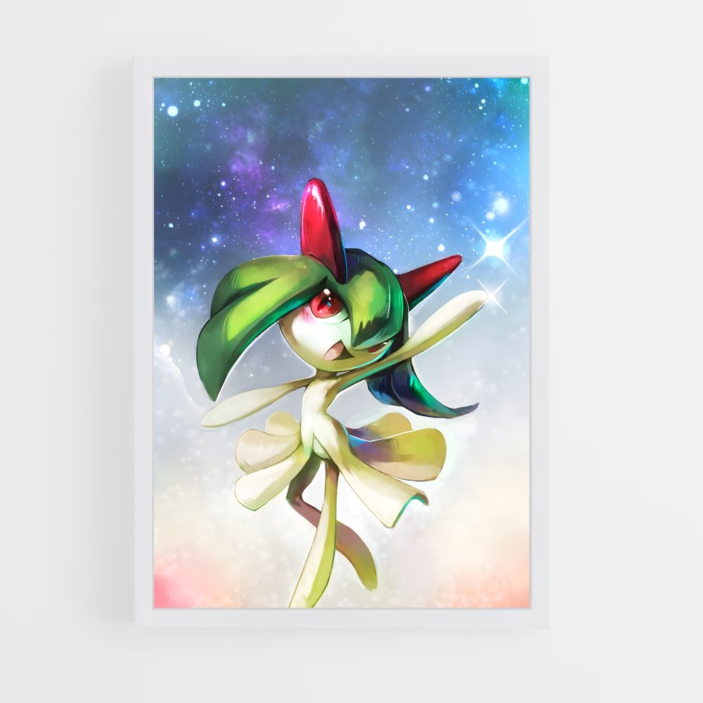 Poster Kirlia en Fête – affiche Pokemon (vue 3)