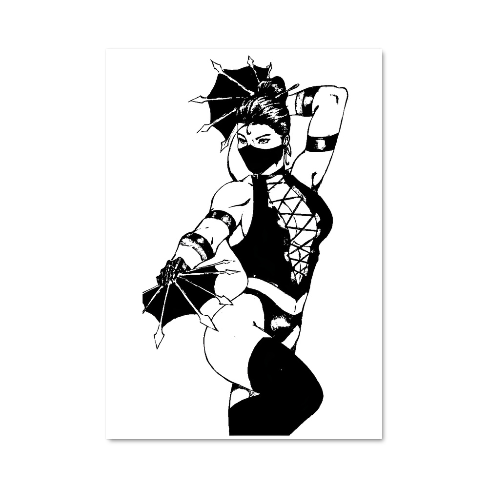 Poster Kitana Élégance sensualité – affiche Mortal kombat