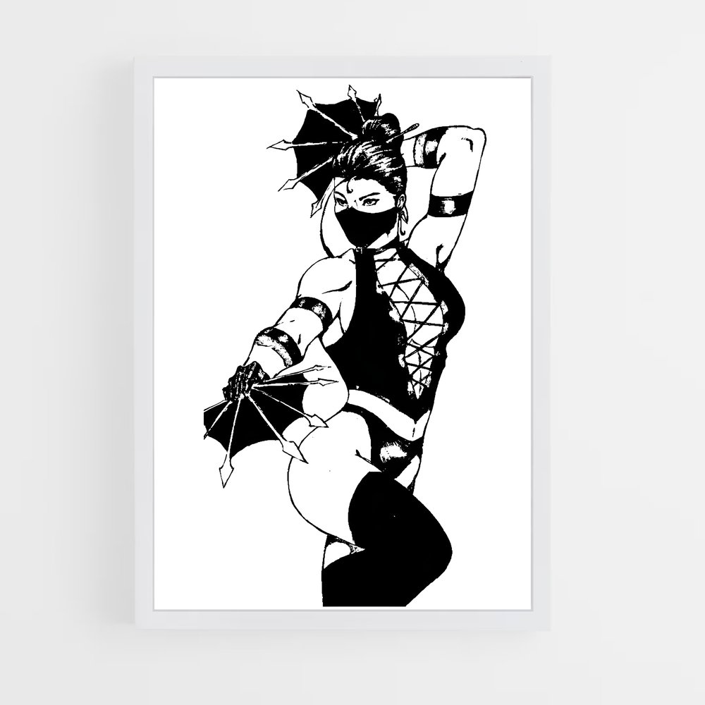 Poster Kitana Élégance sensualité – affiche Mortal kombat (vue 3)