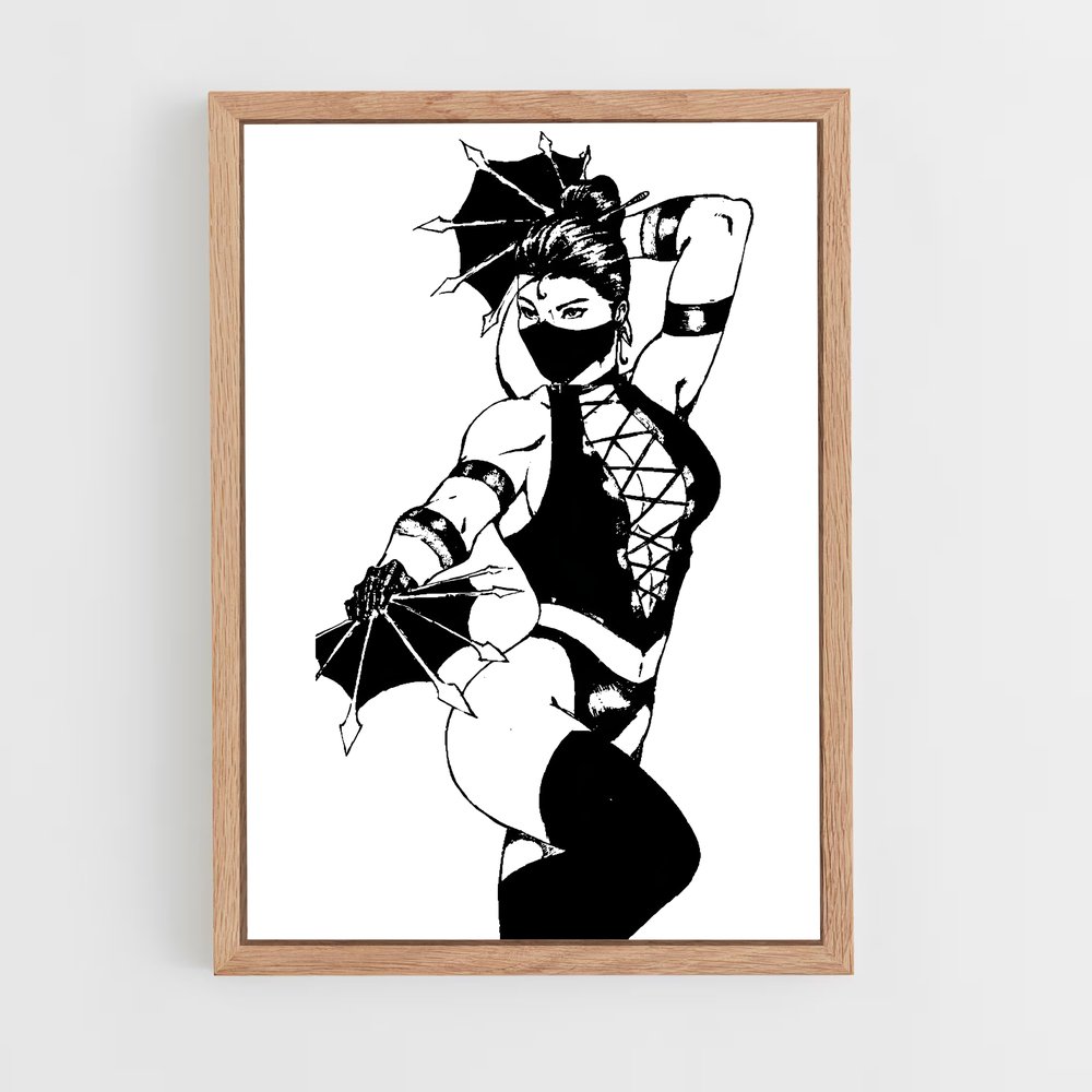 Poster Kitana Élégance sensualité – affiche Mortal kombat (vue 4)
