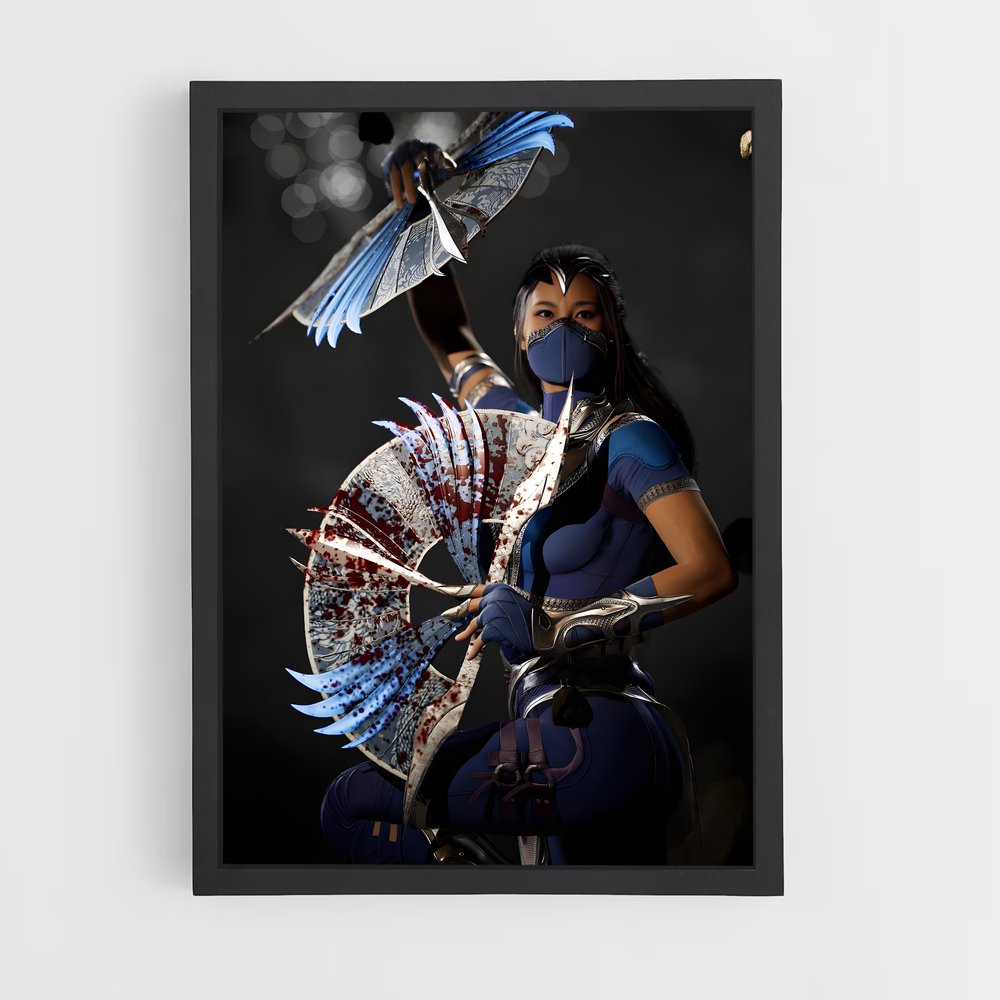 Poster Kitana danse – affiche Mortal kombat (vue 2)