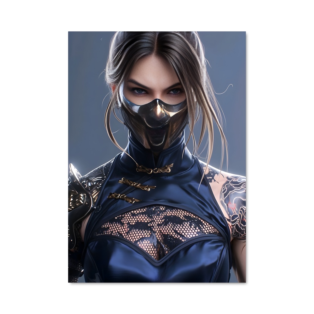 Poster Kitana Perçant – affiche Mortal kombat