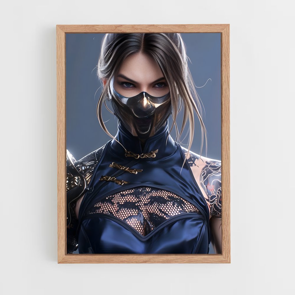 Poster Kitana Perçant – affiche Mortal kombat (vue 4)